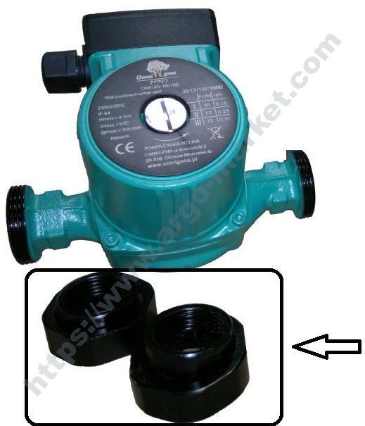 Omnigena гайка за присъединяване на помпа за питейна вода главна снимка