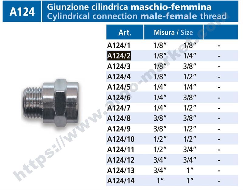 Vepa преход 1/8M - 1/4F главна снимка