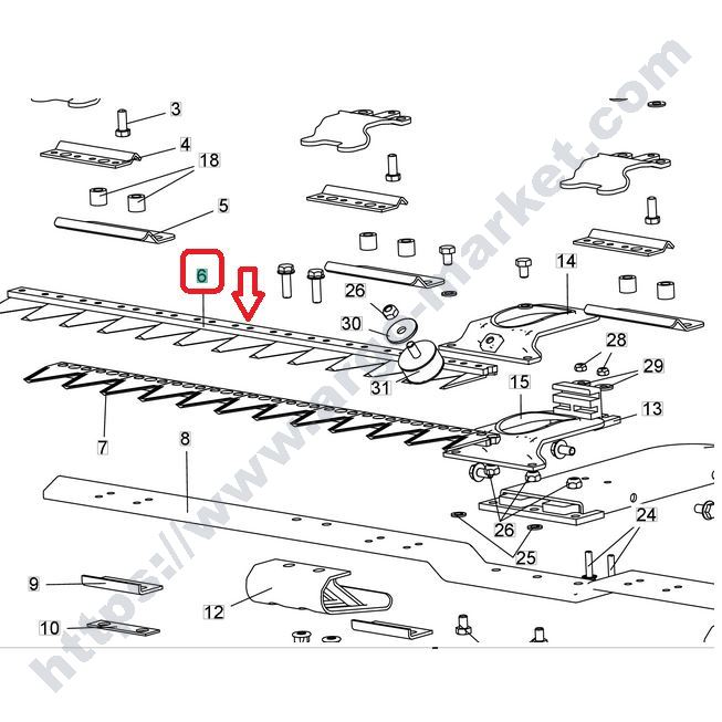 Eurosystems M310 горен нож 127 см главна снимка