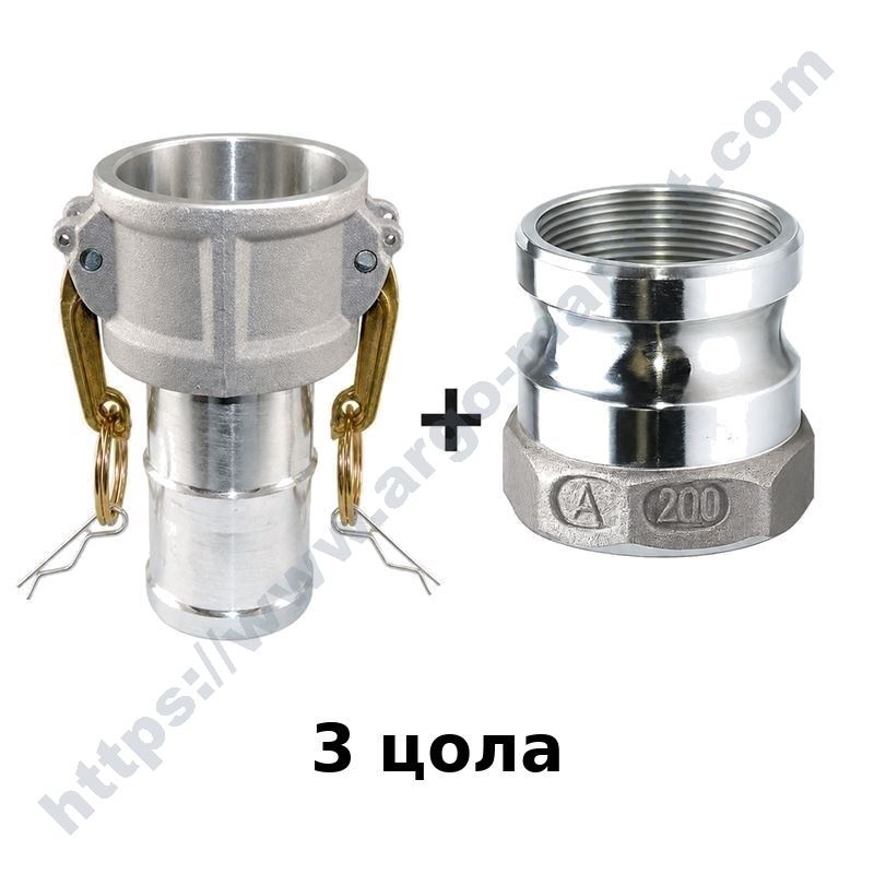 Камлок връзка 3"F цола, алуминий главна снимка