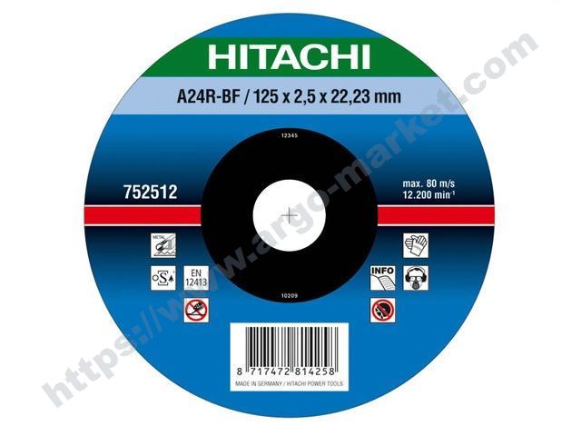 Hitachi диск за метал за ъглошлайф 125 мм главна снимка