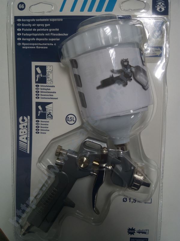 Abac пистолет за боядисване с горно казанче главна снимка