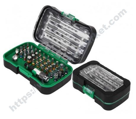 Hitachi к-т битове и свредла 1/4, 50 части главна снимка